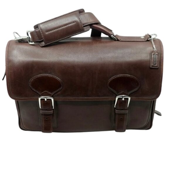 COACH~Conner~5237~VINTAGE GLOVE LEATHER LAPTOP ATTACHE MESSENGER TRAVEL BAG - Picture 1 of 7